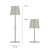 Akku Tischleuchte , beige/greige Indoor, Outdoor, Camping