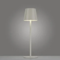 Akku Tischleuchte , beige/greige Indoor, Outdoor, Camping