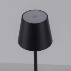 Akku Tischleuchten 4er Set, schwarz Indoor, Outdoor, Camping