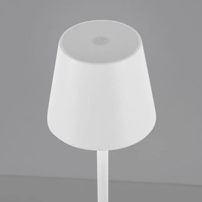 Akku Tischleuchten 4er Set, weiß Indoor, Outdoor, Camping