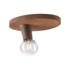 Deckenleuchte, oval geformt, rostfarben, Vintage-Look, E27 Fassung, modern