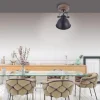 Deckenleuchte, schwarz, Retro Look, energiesparend, Industrial Design