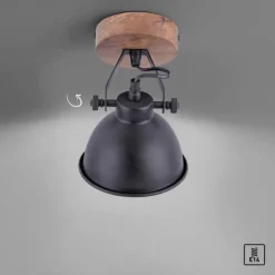 Deckenleuchte, schwarz, Retro Look, energiesparend, Industrial Design