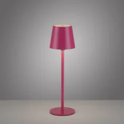 Flaschenleuchte, Akku, mit zusätzlichem Fuß, pink