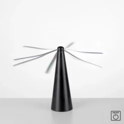 Fliegenwedler schwarz elektrisch Batterie mit USB Insektenabwehr