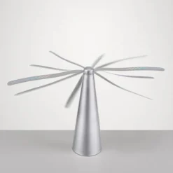 Fliegenwedler silber elektrisch Batterie mit USB Insektenabwehr