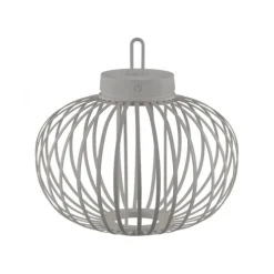 JUST LIGHT Akku Leuchte Gabbia Tisch oder Pendelleuchte, weiß