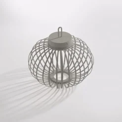 JUST LIGHT Akku Leuchte Gabbia Tisch oder Pendelleuchte, weiß