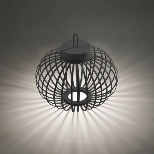 JUST LIGHT Akku Leuchte Gabbia Tisch oder Pendelleuchte