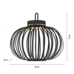 JUST LIGHT Akku Leuchte Gabbia Tisch oder Pendelleuchte