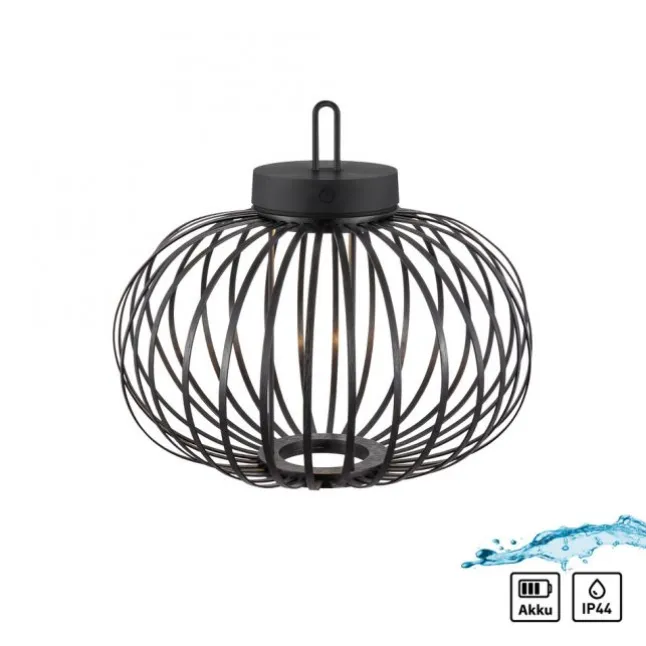 JUST LIGHT Akku Leuchte Gabbia Tisch oder Pendelleuchte