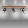 JUST LIGHT LED Deckenleuchte GERDA LANGSTRÖM 3-flammig Eiche Echtholz