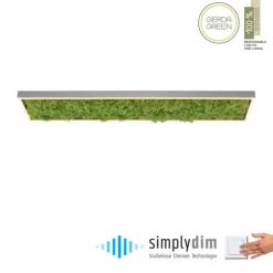 JUST LIGHT LED Deckenleuchte GERDA KNUT rechteckig Islandmoos Simplydim