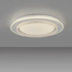 JUST LIGHT LED Deckenleuchte LAGO, weiß, dimmbar, mit Fernbedienung