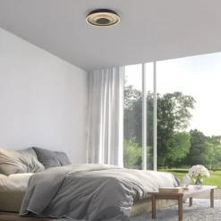 JUST LIGHT LED Deckenleuchte GLITTY schwarz matt 22W 3000K
