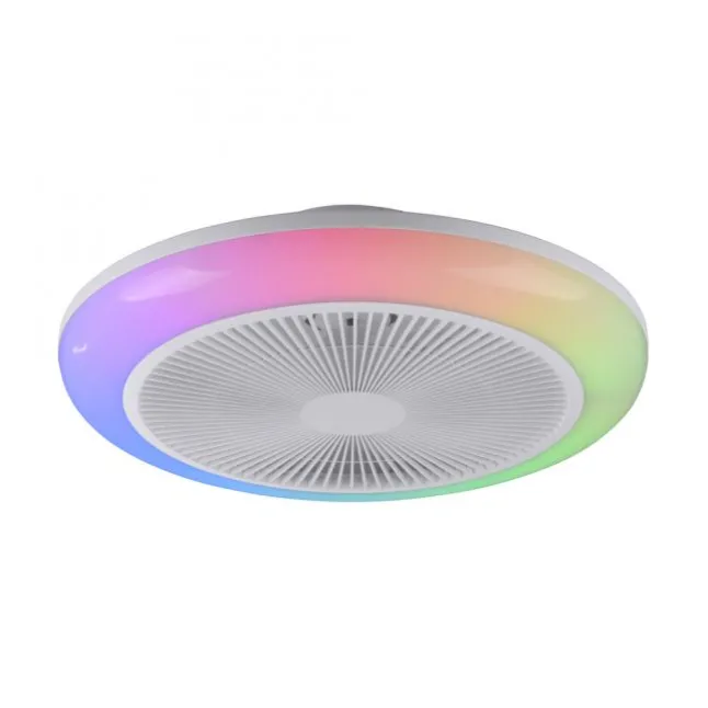 JUST LIGHT LED Deckenleuchte mit Ventilator BRANDA weiß RGB CCT
