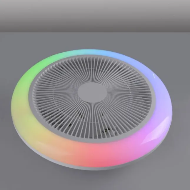 JUST LIGHT LED Deckenleuchte mit Ventilator BRANDA weiß RGB CCT