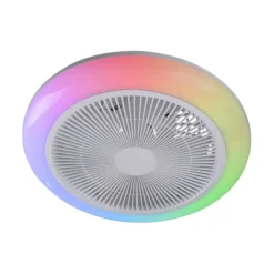 JUST LIGHT LED Deckenleuchte mit Ventilator BRANDA weiß RGB CCT