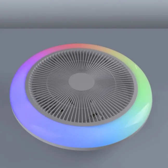 JUST LIGHT LED Deckenleuchte mit Ventilator BRANDA weiß RGB CCT