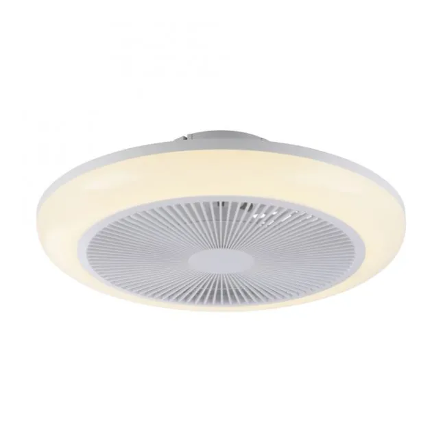 JUST LIGHT LED Deckenleuchte mit Ventilator BRANDA weiß RGB CCT