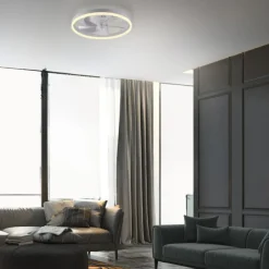 JUST LIGHT LED Deckenleuchte mit Ventilator RITA weiss Fernbedienung und Memory