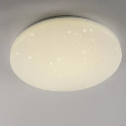 JUST LIGHT LED Deckenleuchte URANUS, weiss, Sternenhimmeloptik