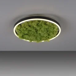 JUST LIGHT LED Deckenleuchte GERDA RITUS 40x40 Island Moos Switchmo 3 Stufen Dimmung