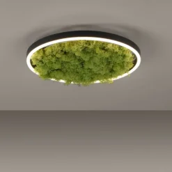 JUST LIGHT LED Deckenleuchte GERDA RITUS 40x40 Island Moos Switchmo 3 Stufen Dimmung