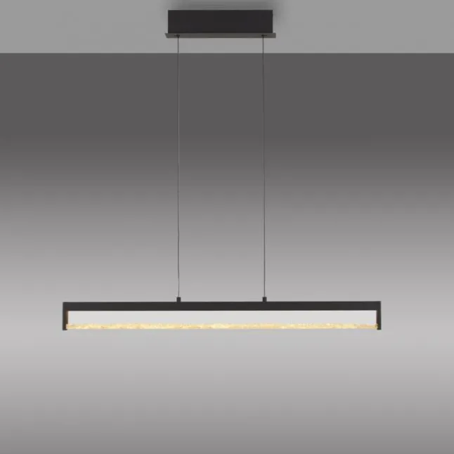 JUST LIGHT LED Pendelleuchte SPLENDA, schwarz, Touchdimmer