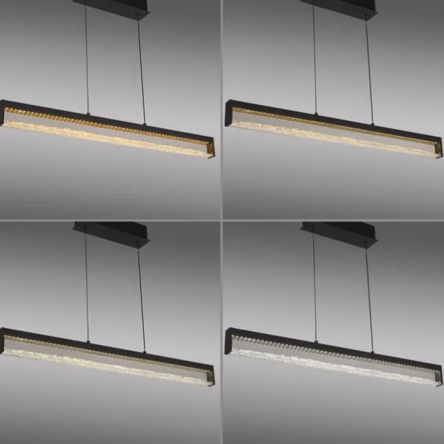 JUST LIGHT LED Pendelleuchte SPLENDA, schwarz, Touchdimmer