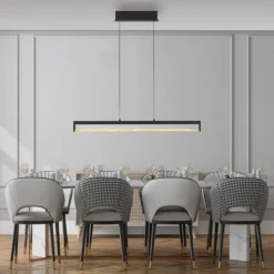 JUST LIGHT LED Pendelleuchte SPLENDA, schwarz, Touchdimmer