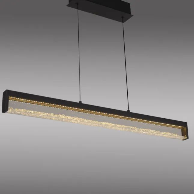 JUST LIGHT LED Pendelleuchte SPLENDA, schwarz, Touchdimmer