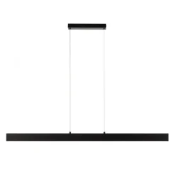 JUST LIGHT LED Pendelleuchte DRITTO, schwarz,linear