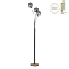 JUST LIGHT LED Stehleuchte Holz GERDA WIDOW rauchfarben Kippschalter