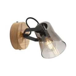 JUST LIGHT LED Wandleuchte GERDA LANGSTRÖM 1-flammig Eiche Echtholz