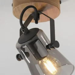 JUST LIGHT LED Wandleuchte GERDA LANGSTRÖM 1-flammig Eiche Echtholz