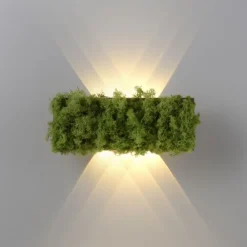 JUST LIGHT LED Wandleuchte GERDA CARLO Islandmoos Lichtspiel warmweiß Licht