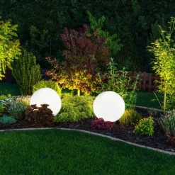 Kugelleuchte, Ø 30 cm, IP 44, Gartenleuchten, Opalweiß