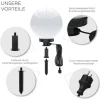 Kugelleuchten, 3er-Set, Ø 20, 30 und 40cm, weiß, IP44, 5m Zuleitung, E27