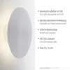 LED Akkuleuchte AKKU 25cm aluminium Timerfunktion USB dimmbar