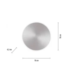 LED Akkuleuchte AKKU 18cm aluminium Timerfunktion USB dimmbar