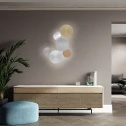 LED Akkuleuchte AKKU 25cm grau Timerfunktion USB dimmbar