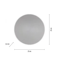LED Akkuleuchte AKKU 25cm grau Timerfunktion USB dimmbar