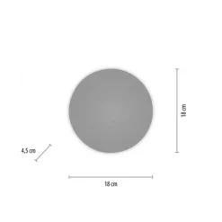 LED Akkuleuchte AKKU 18cm grau Timerfunktion USB dimmbar