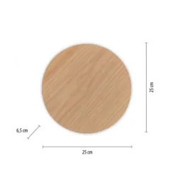 LED Akkuleuchte AKKU 25cm Holz Natur Timerfunktion USB dimmbar