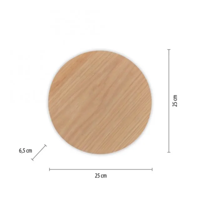 LED Akkuleuchte AKKU 25cm Holz Natur Timerfunktion USB dimmbar