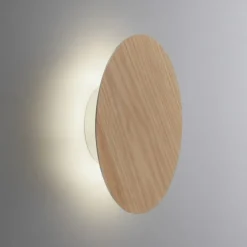LED Akkuleuchte AKKU 25cm Holz Natur Timerfunktion USB dimmbar