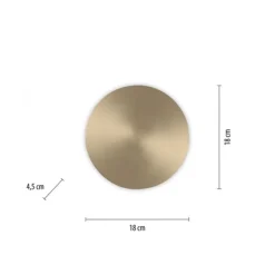 LED Akkuleuchte AKKU 18cm messing matt Timerfunktion USB dimmbar