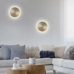 LED Akkuleuchte AKKU 18cm messing matt Timerfunktion USB dimmbar