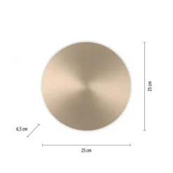 LED Akkuleuchte AKKU 25cm messing matt Timerfunktion USB dimmbar